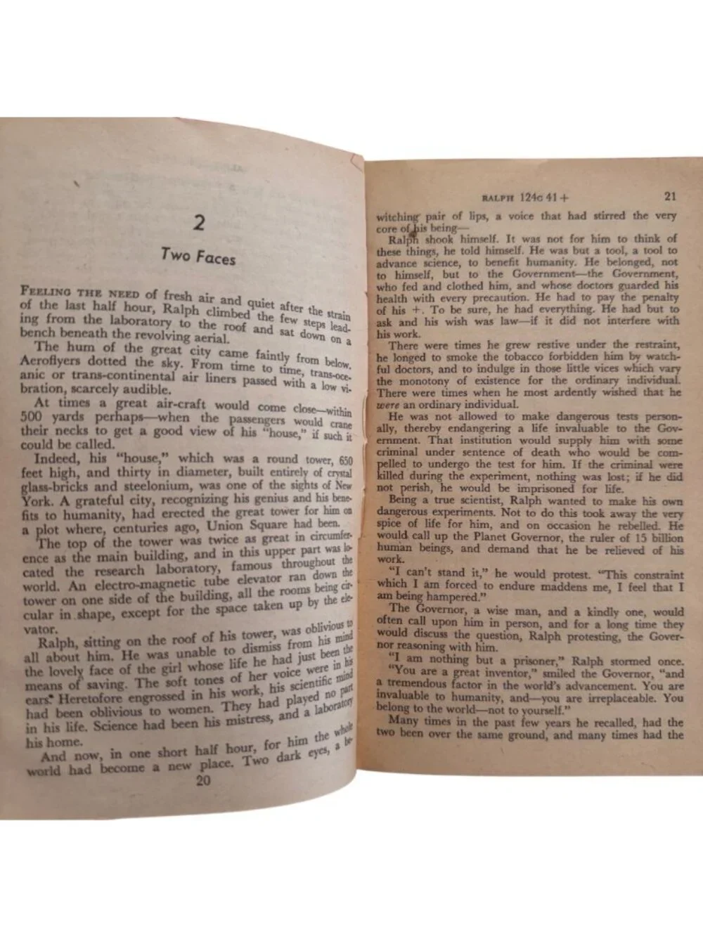 Hugo Gernsbacks Ralph 124C 41+ PB 1958 Crest Reprint Foreword Fletcher Pratt Vtg